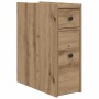 vidaXL Badschrank Schmal mit Rollen Artisan-Eiche Holzwerkstoff 855294