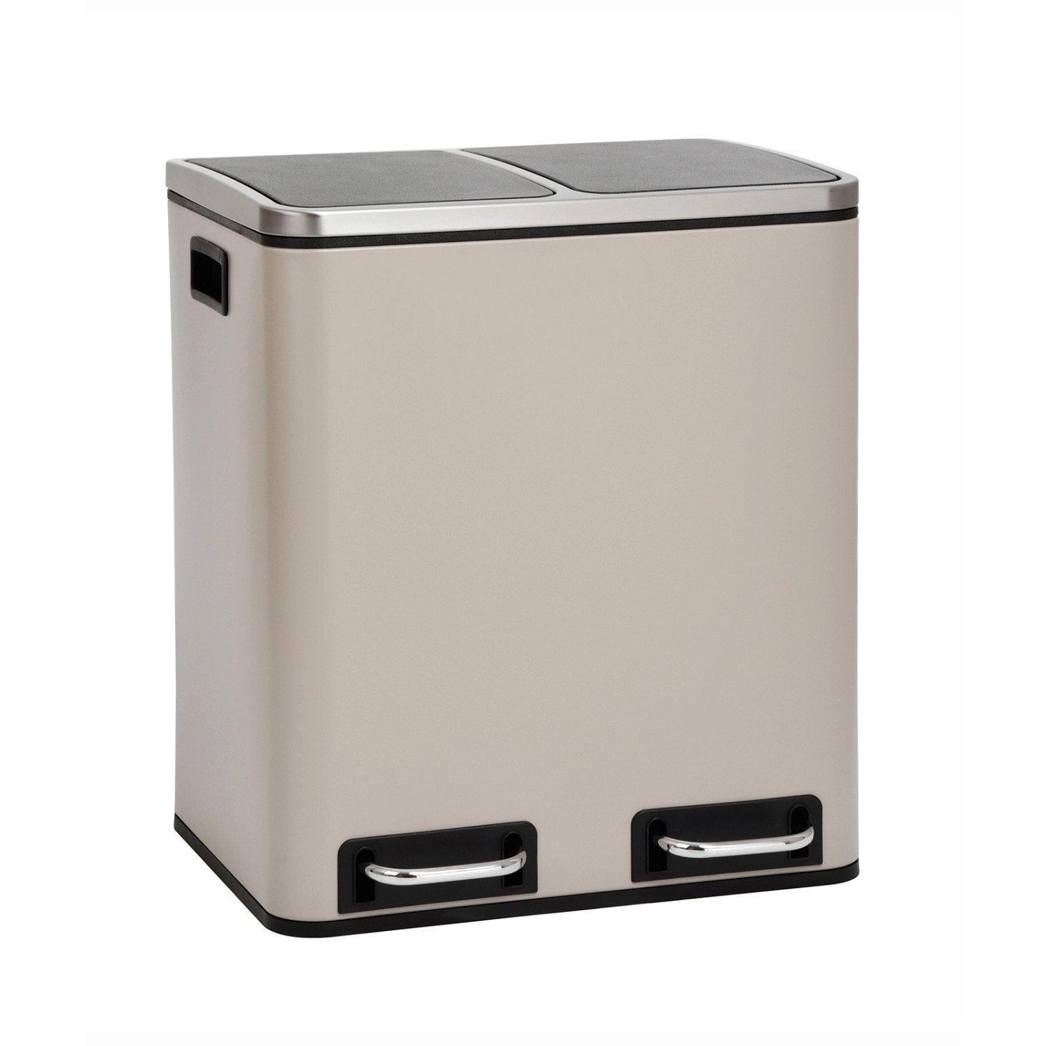 Svita TM2X15 Mülleimer 30 Mülltrennsystem Abfalleimer Mit Fächern Taupe günstig online kaufen