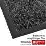 Floordirekt Schmutzfangmatte Space 205, anthrazit, mit robustem, saugfähigem Velours-Flor und rutschfestem TPE-Rand.