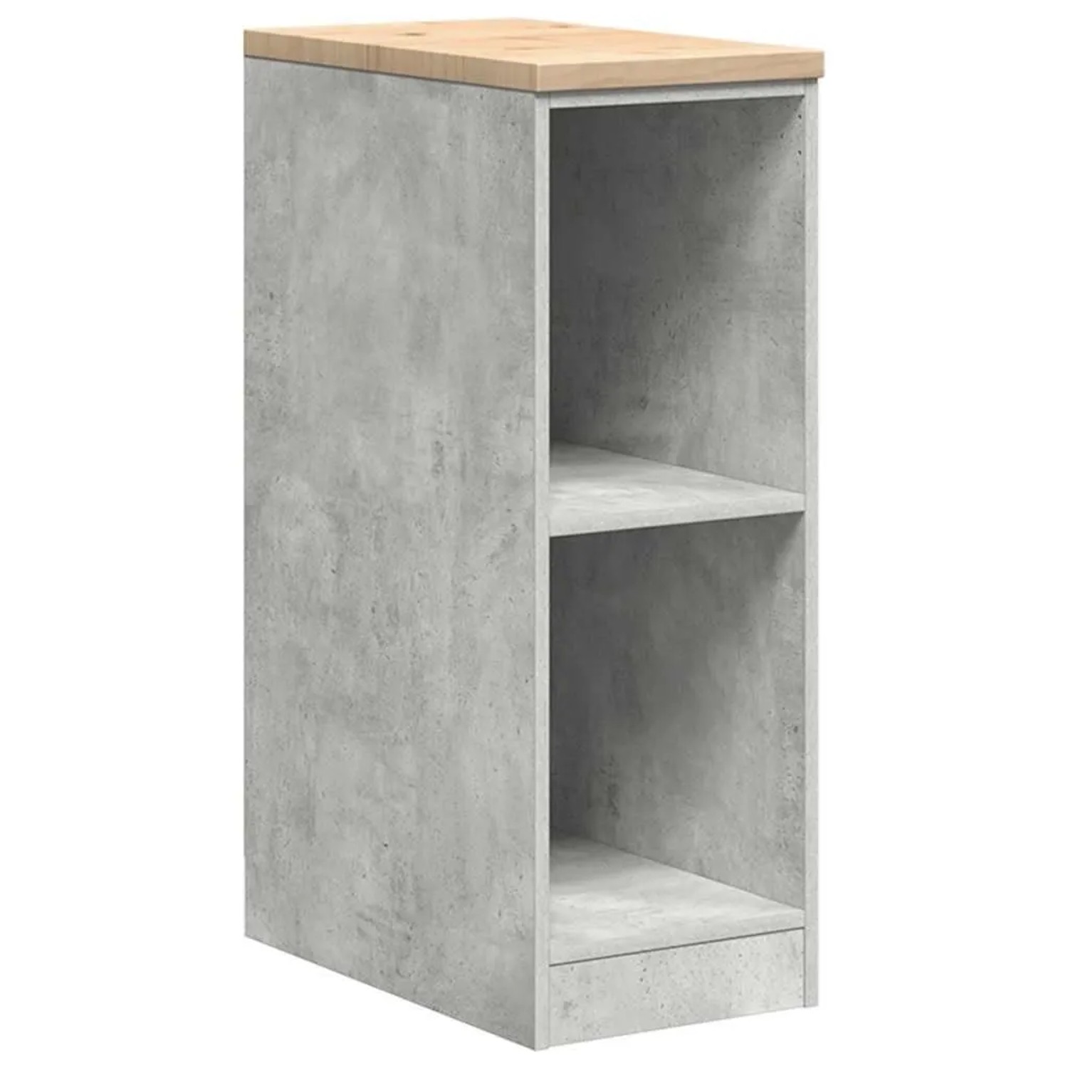 vidaXL Garagen-Aufbewahrungsschrank Betongrau Massivholz Kiefer 860529