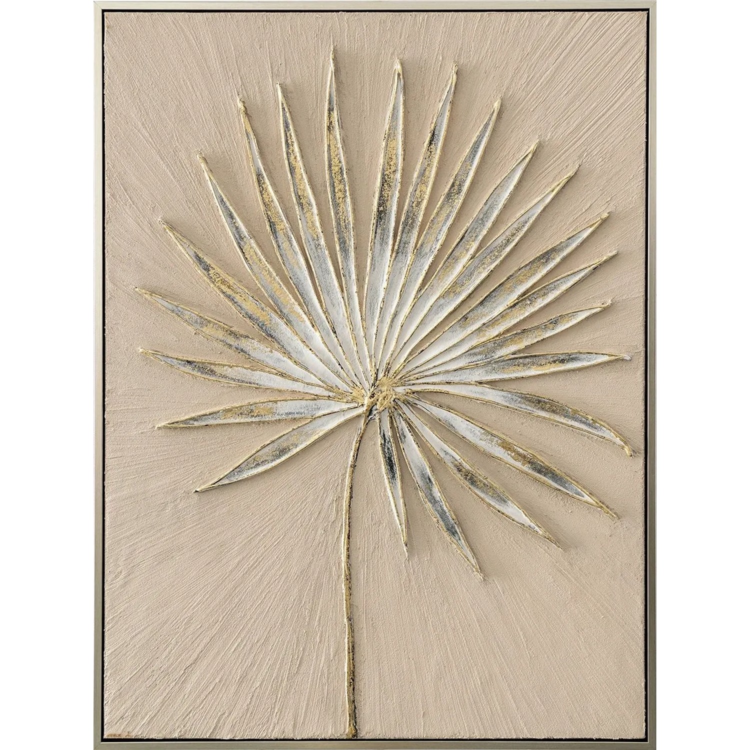 Art Universe Leinwandbild Golden Leaf 60 x 80 cm