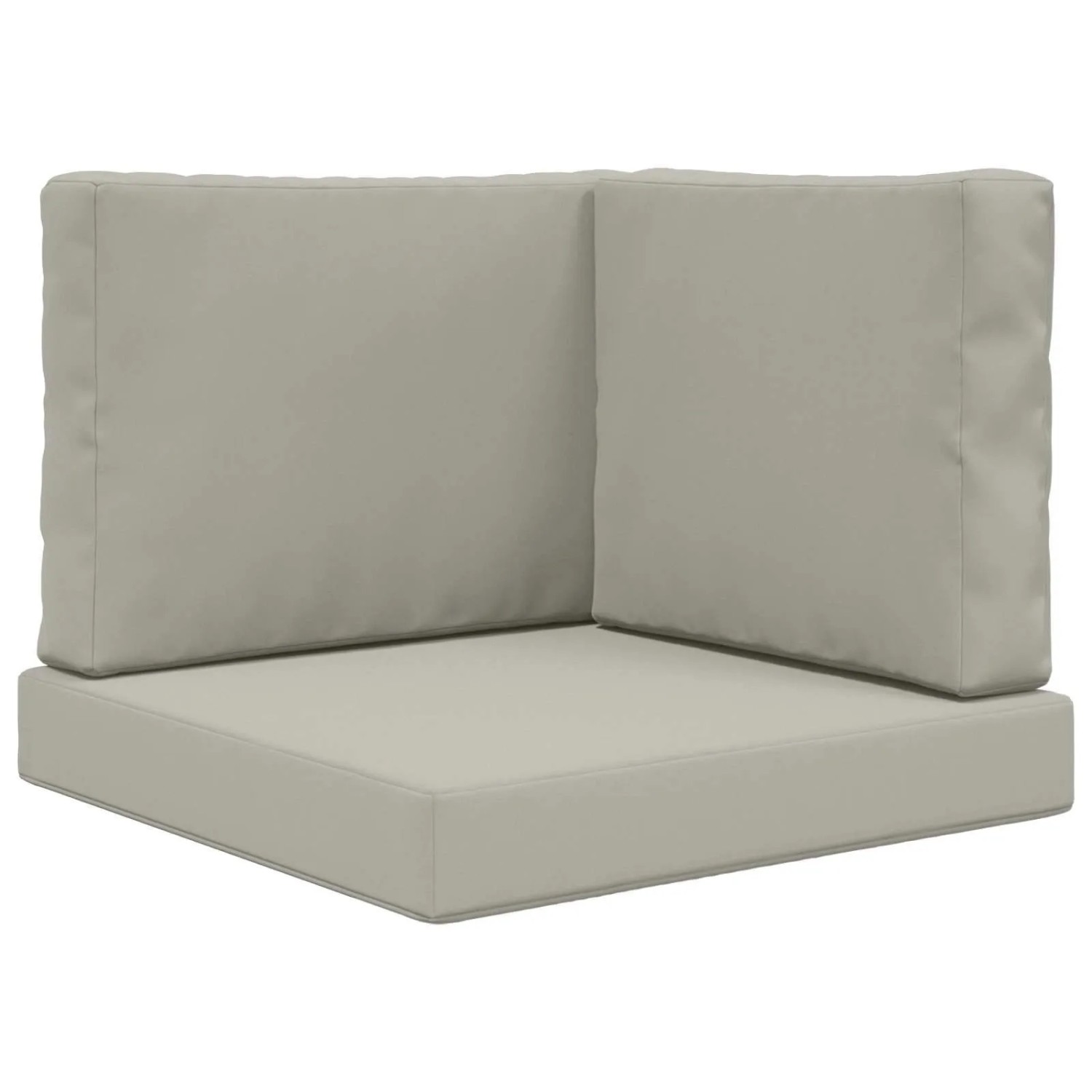 vidaXL Sofakissen für Draußen 3-Tlg Grau Polyester 900745