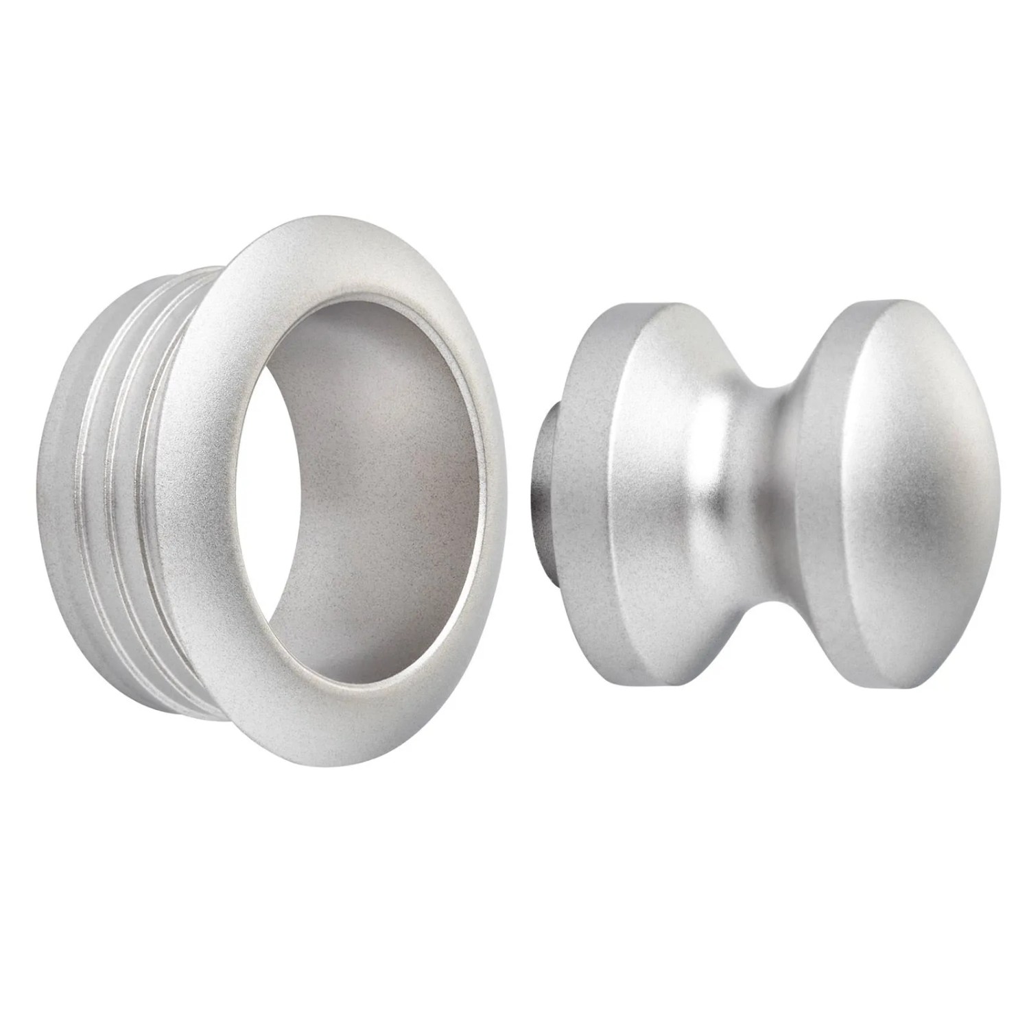 SOTECH Push Lock Mini Druckknopf Ø16 mm Edelstahloptik inkl. Rosette für 16 mm Türstärke Passend für Mini Schloss