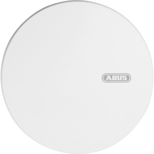 Weißer Abus RWM250 Rauchwarnmelder für Brandschutz mit dezentem Design.