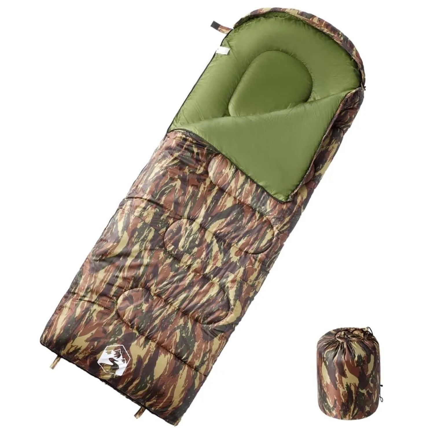 vidaXL Schlafsack für Erwachsene Camping 3-4 Jahreszeiten 94441