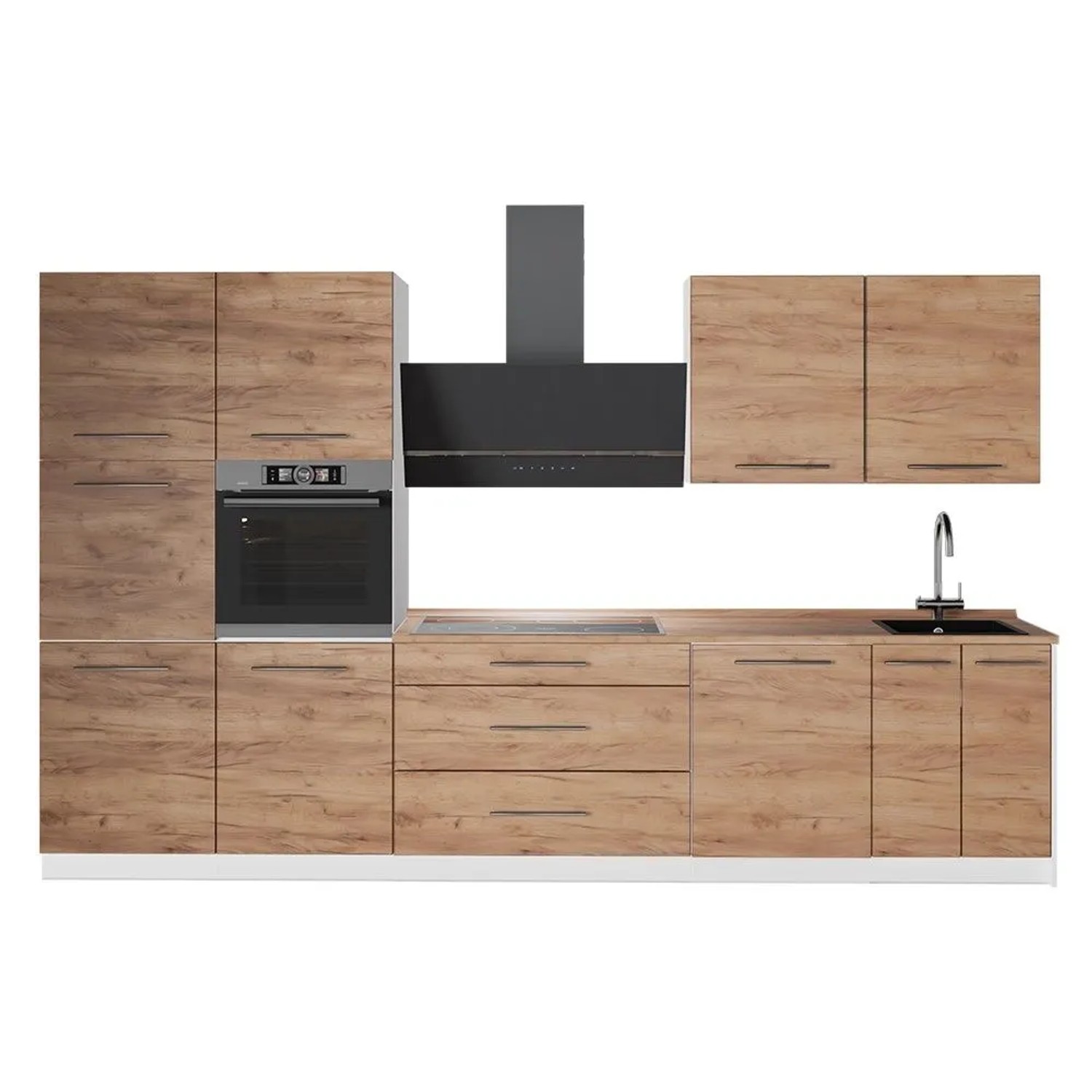 Vicco Küchenzeile Fame-Line Goldkraft Eiche 340 x 207 AP Eiche Art Nr 62963