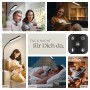Tectake Stehlampe Prisma: Dimmbare LED-Leuchte mit 5 Modi für Lesen, Arbeiten, Schlafen und mehr.