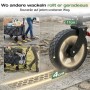 Sekey Bollerwagen, faltbar, grau, mit robusten Rädern für Camping und Transport.