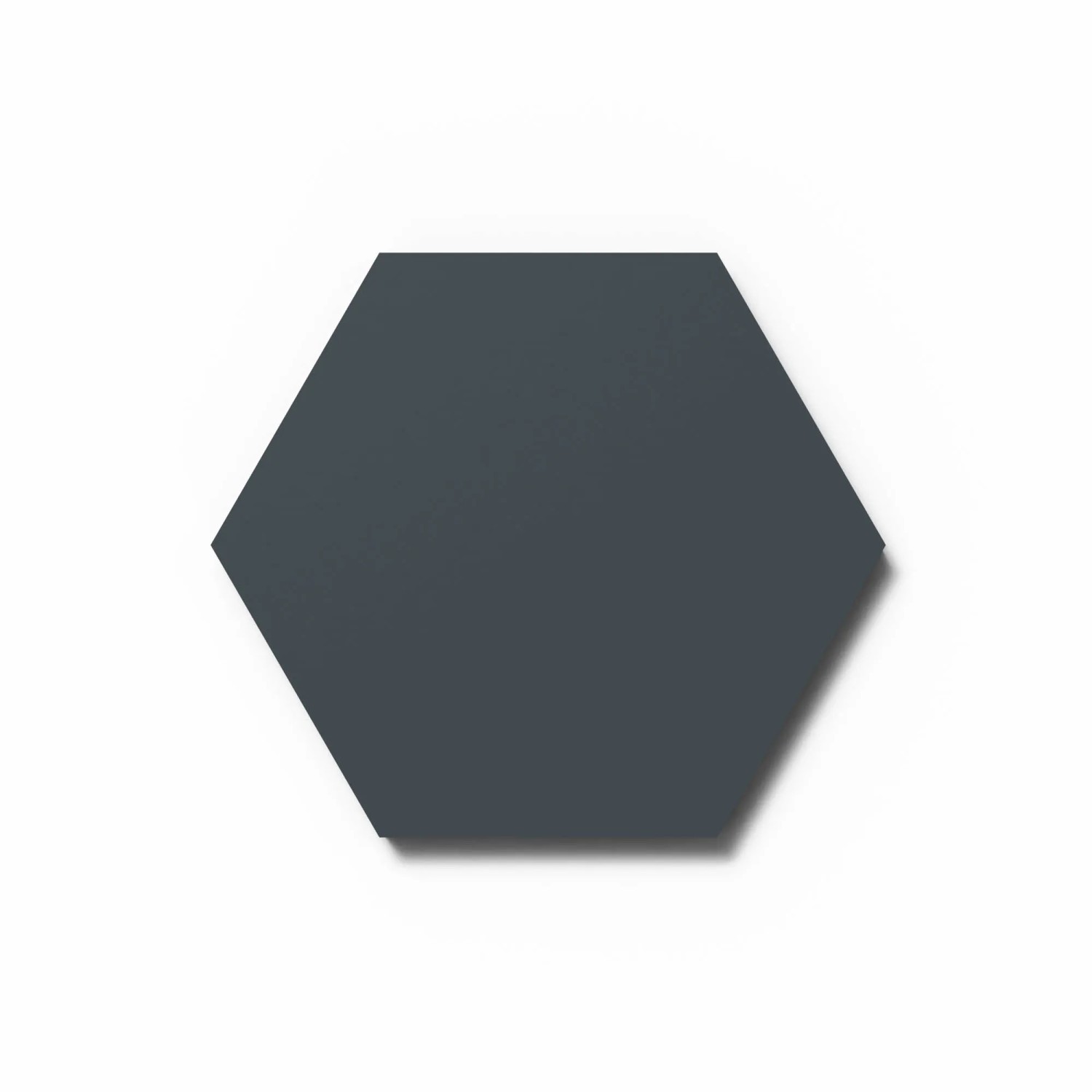Designpaneel Hexagon Lino Smokey Blue Clear MDF Schwarz 25 cm x 25 cm 3 Stück