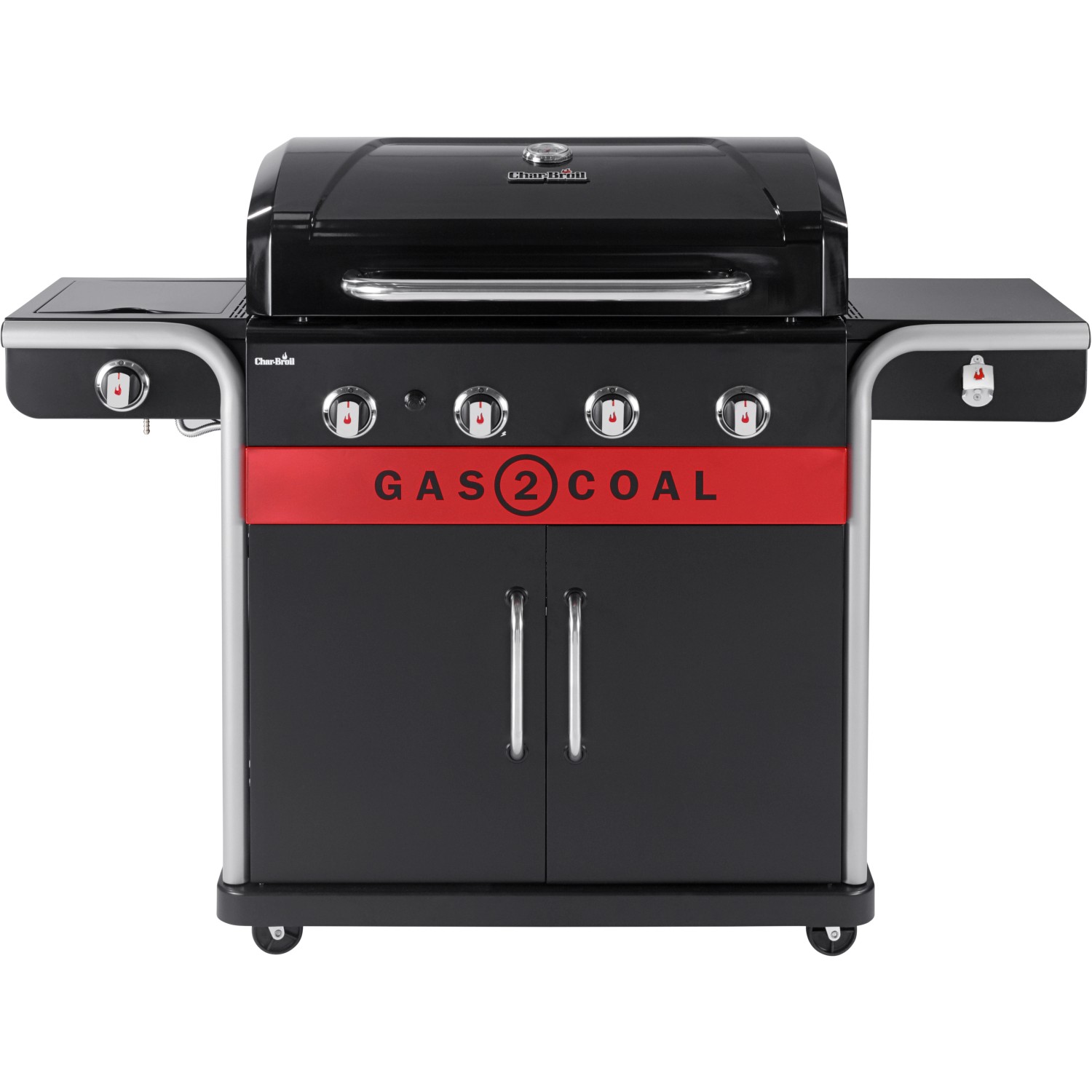 Char Broil Gas und Holzkohle Hybridgrill Gas2Coal 2.0 440 mit 4