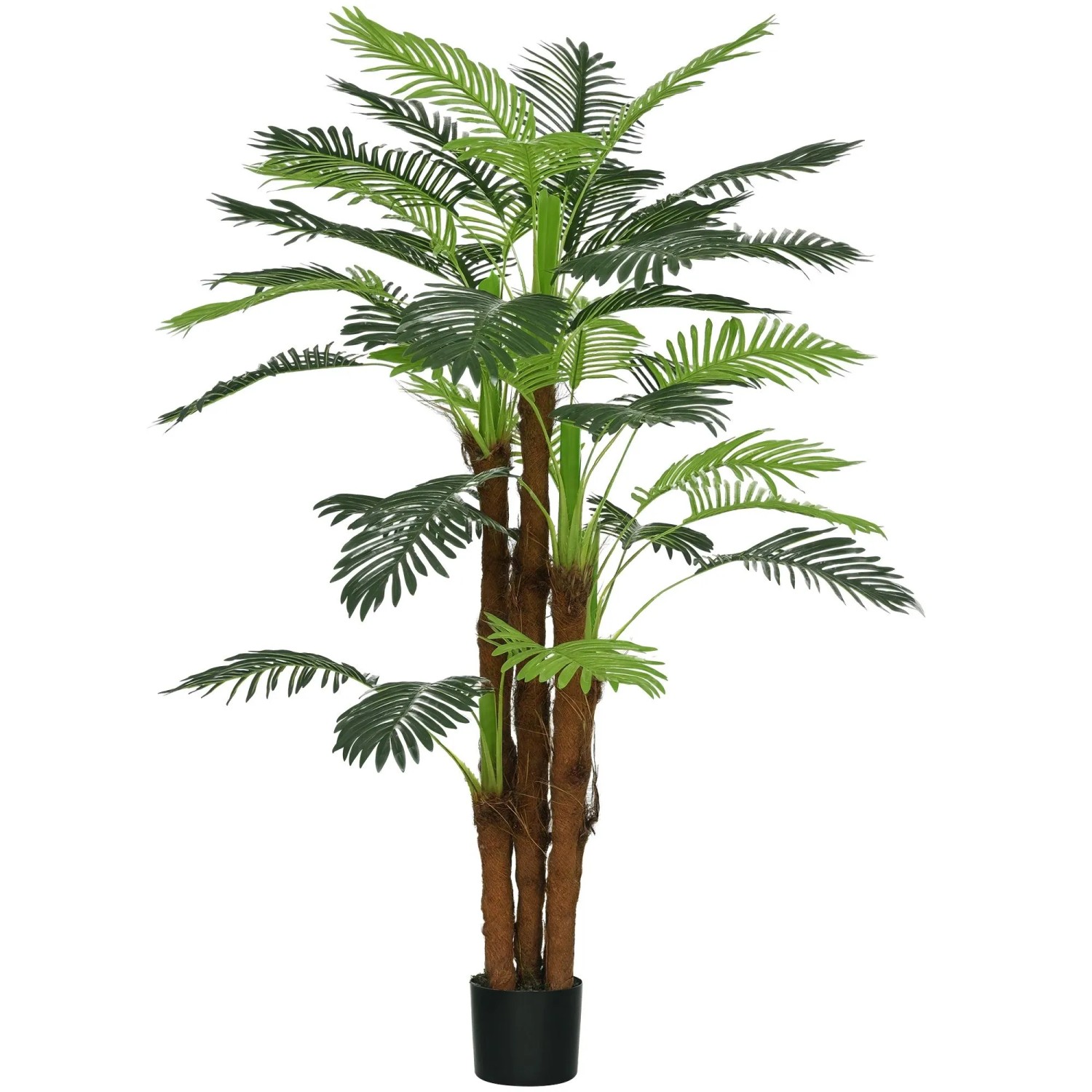 HOMCOM Kunstpflanze mit 36 Zweige Kunststoff Zement  Ø16 x 160H cm