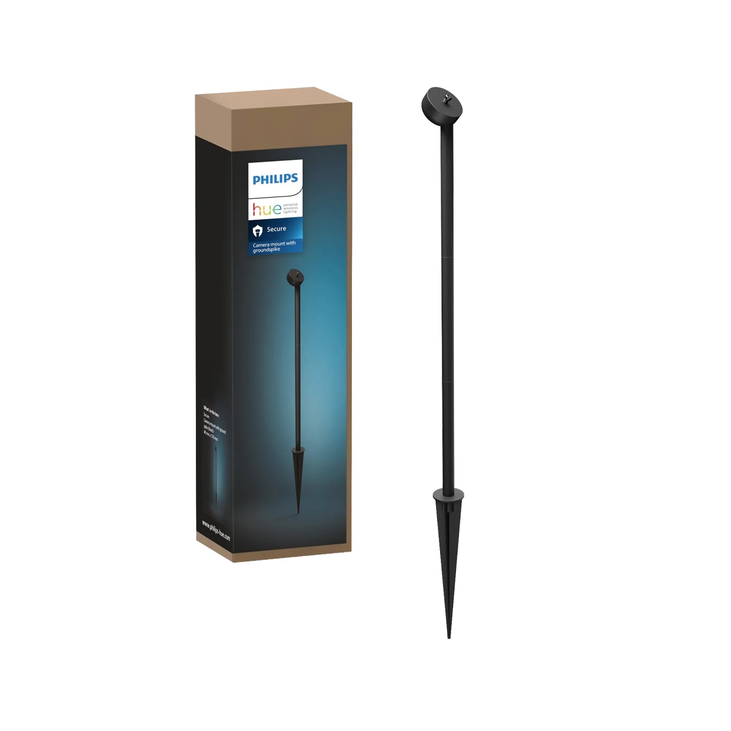 Philips Hue Kamerahalterung Secure mit Erdspieß 57,7 cm Schwarz
