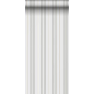 Sanders & Sanders Tapete Streifen Grün und Grau 53 cm x 10.05 m