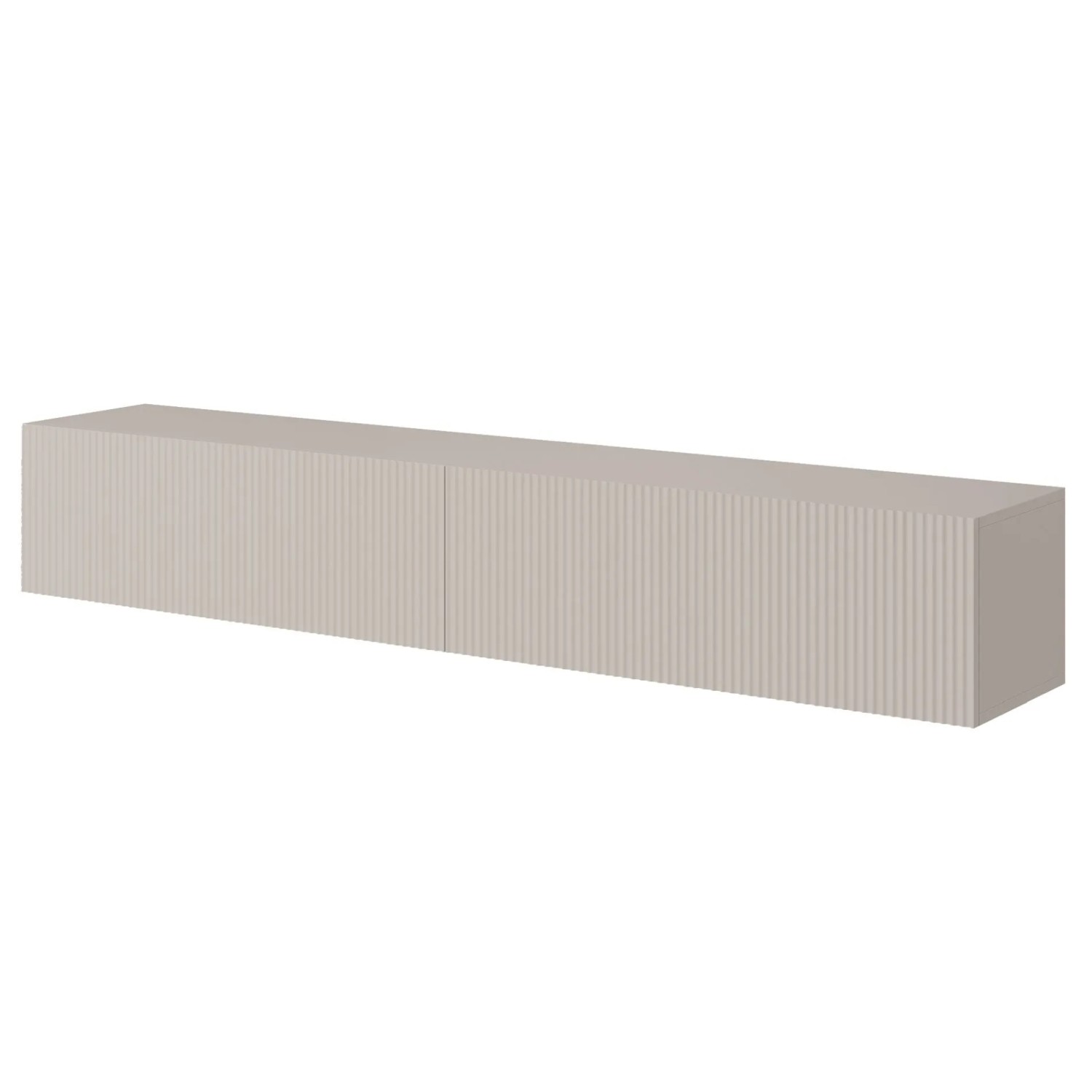 Selsey TV-Hängeboard Veldio mit Lamellenfront 175 cm Greige