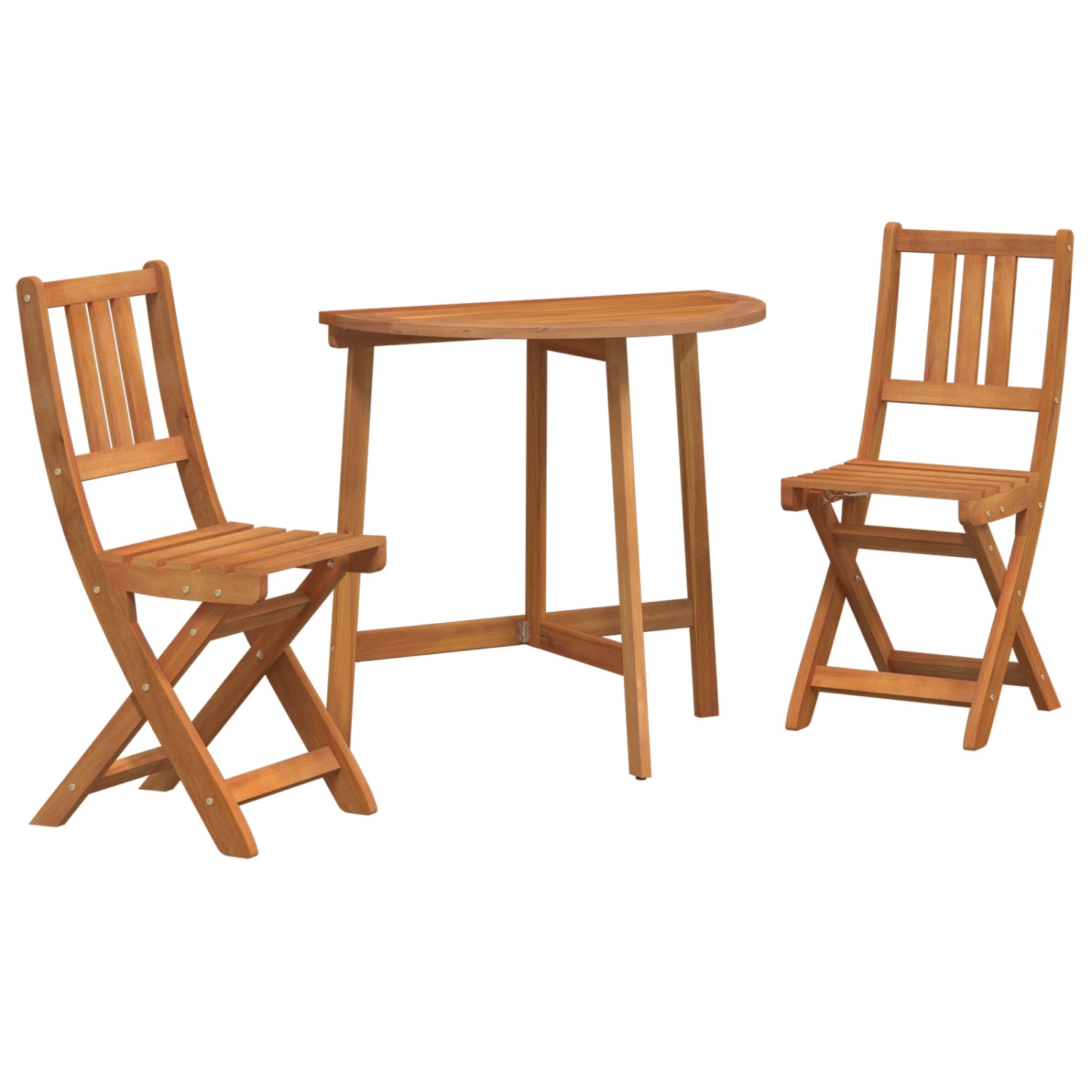 vidaXL 3-tlg Garten-Bistro-Set Klappbar Massivholz Akazie 3324839 günstig online kaufen