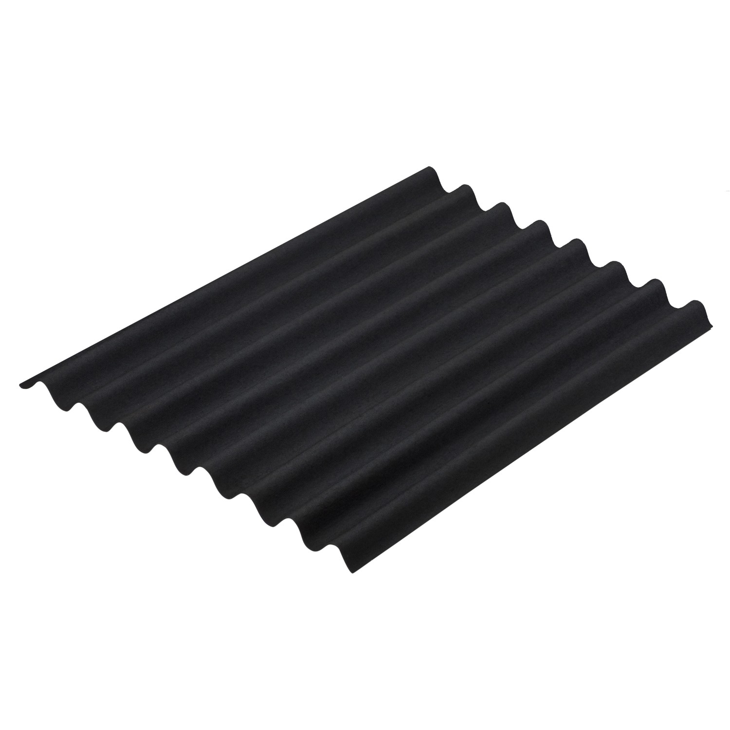 Onduline Bitumenwellplatte Easyline Schwarz 100 cm x 76 cm