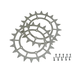 Al-Ko Radkrallen-Satz für Mähroboter, Edelstahl, inkl. Schrauben für bessere Traktion.