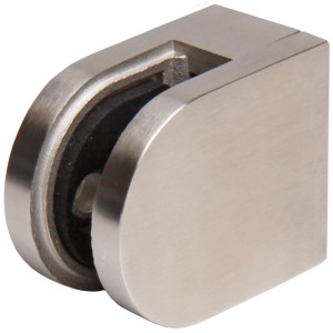 GroJa Klemmbefestigung aus V4A Stahl für Zaunbau & Sichtschutz, 5x4cm.