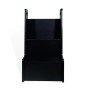 Schwarzer CCLIFE Kiddy Dreams Montessori Tritthocker aus Holz, max. 100kg Belastung.