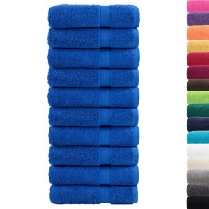 vidaXL Premium-Badetücher SOLUND 10 Stk Blau 100x150cm 600 g/m² 137193