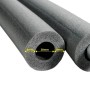 Grauer Climaflex Isolierschlauch, 28 mm Durchmesser, 9 mm Stärke, zur Rohrisolierung.