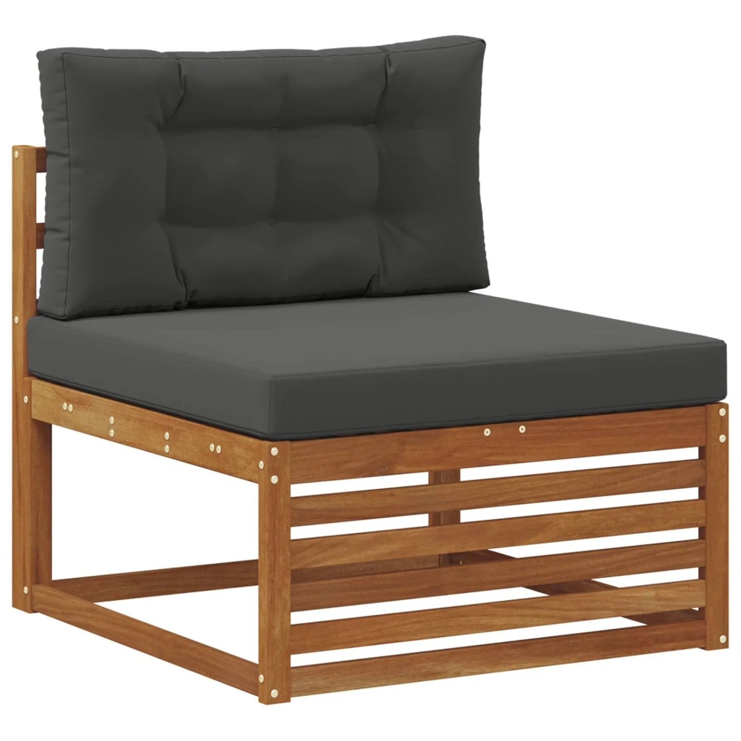 vidaXL Outdoor Mittelsofa Massivholz Akazie Natur 900565