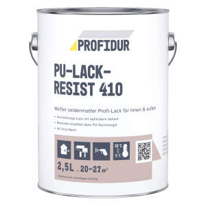 Profidur PU-Lack-Resist Weißlack 2,5l