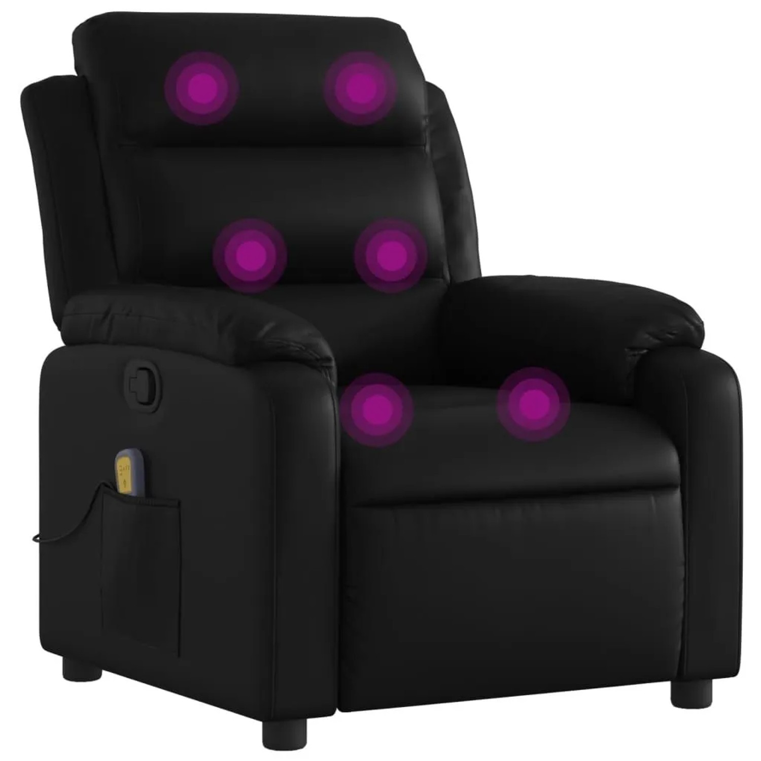vidaXL Massage-Relaxsessel Kunstleder Schwarz 3205744 günstig online kaufen
