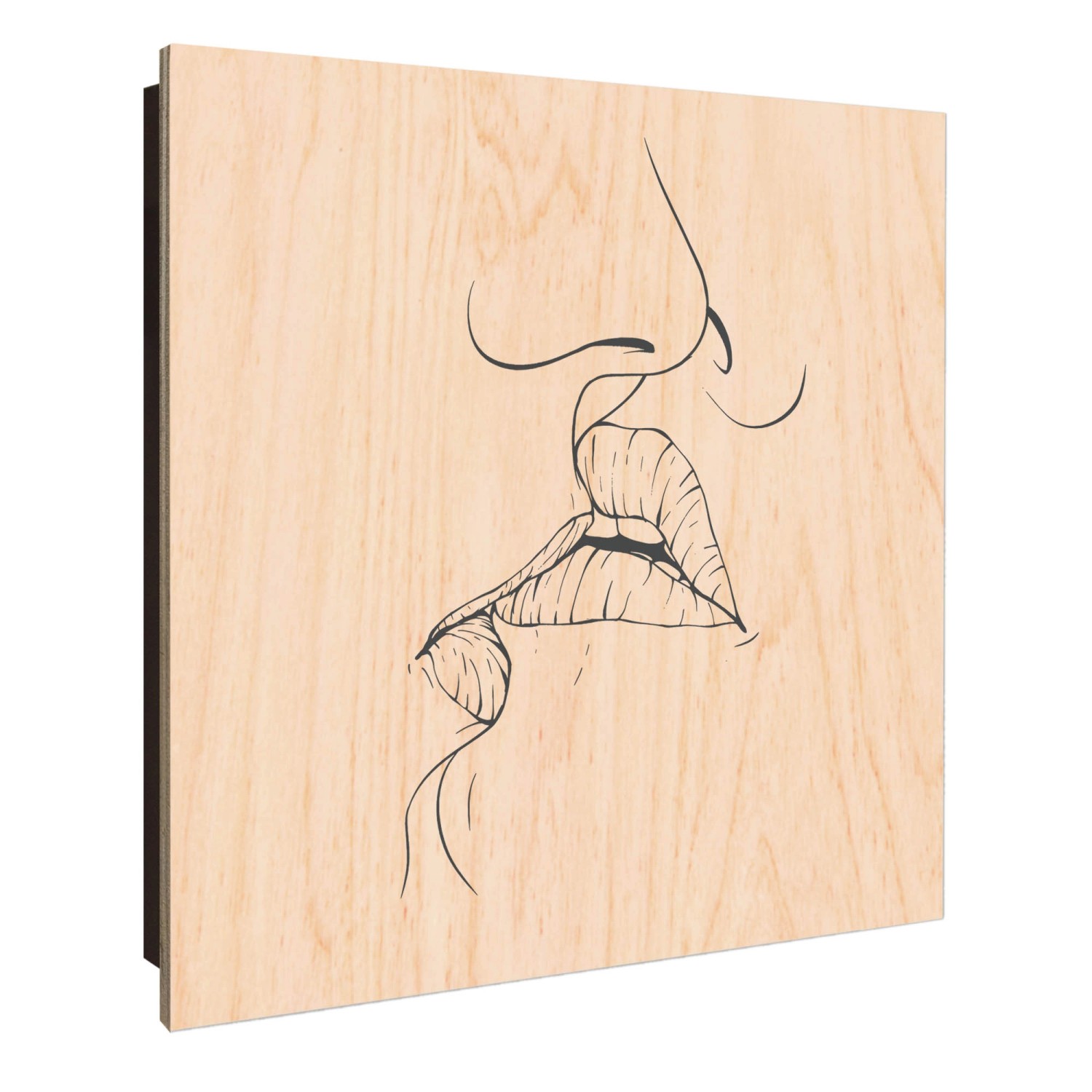 Banjado Schlüsselkasten Holz 30x30cm Schwarz Scharnier Rechts 50 Haken Desi günstig online kaufen