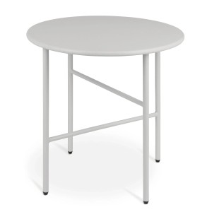 Bomoe Finn Beistelltisch Ø 44x46cm Hellgrau Metall