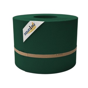 Grüne zaunzu Sichtschutzrolle (35m) für Doppelstabmattenzaun. Zaunblende für mehr Privatsphäre.