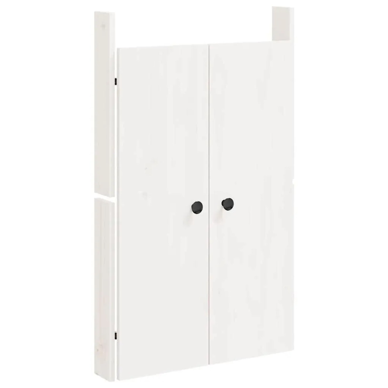 vidaXL Türen für Outdoor-Küche MEPPEL Weiß 50x9x82 cm Massivholz Kiefer 832359