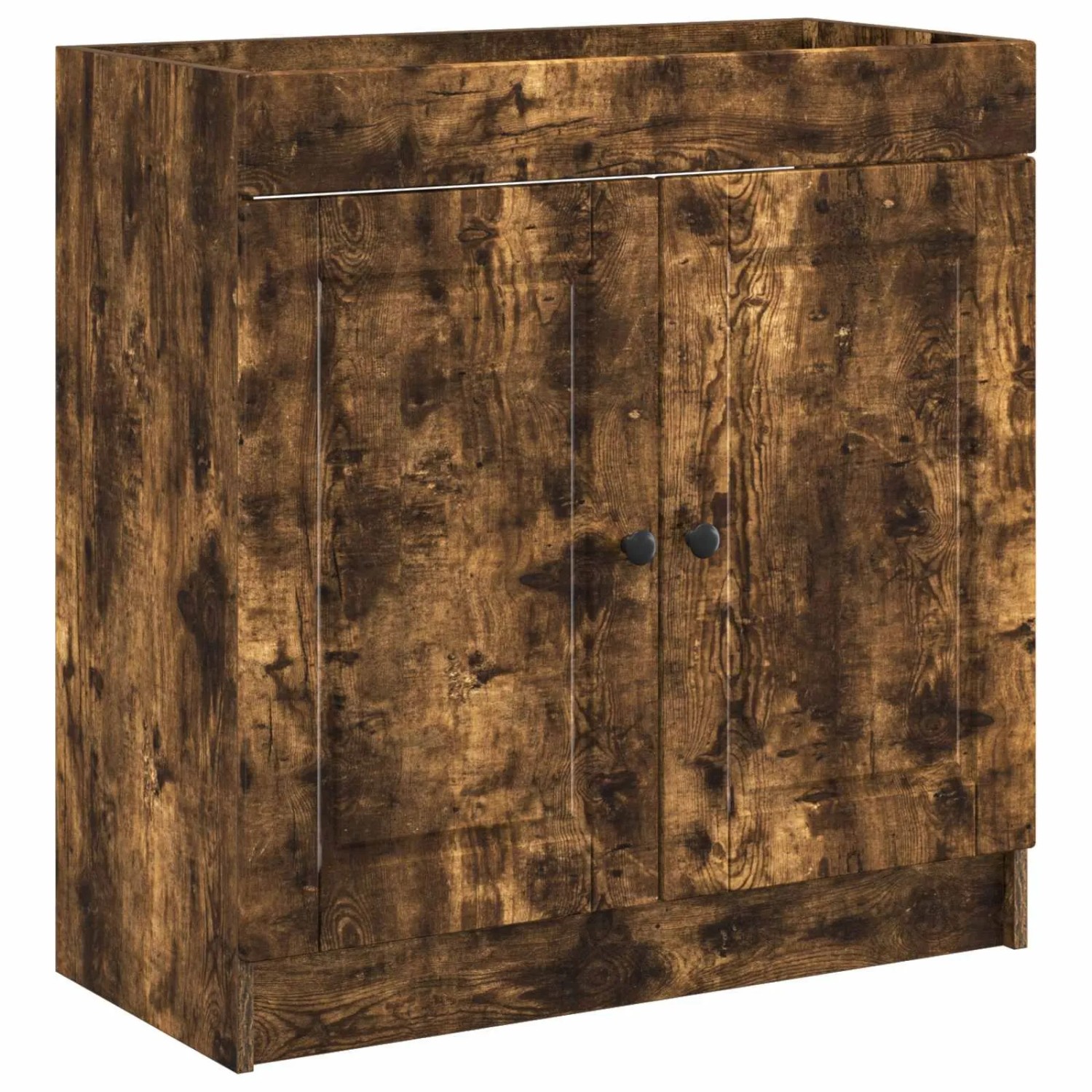 vidaXL Unter dem Waschbecken Badschrank Geräucherte Eiche 890079