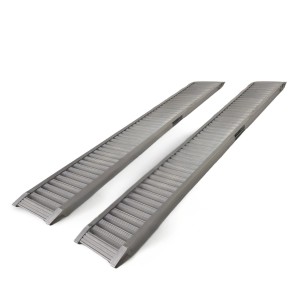 TRUTZHOLM 2x Profi Schwerlastrampe 200cm Traglast 2000kg Alu Grau