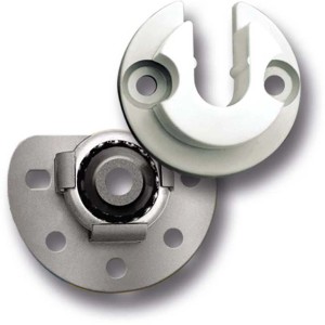 Schellenberg Wandlager mit Kugellager Maxi für Rollladen, Detailansicht.