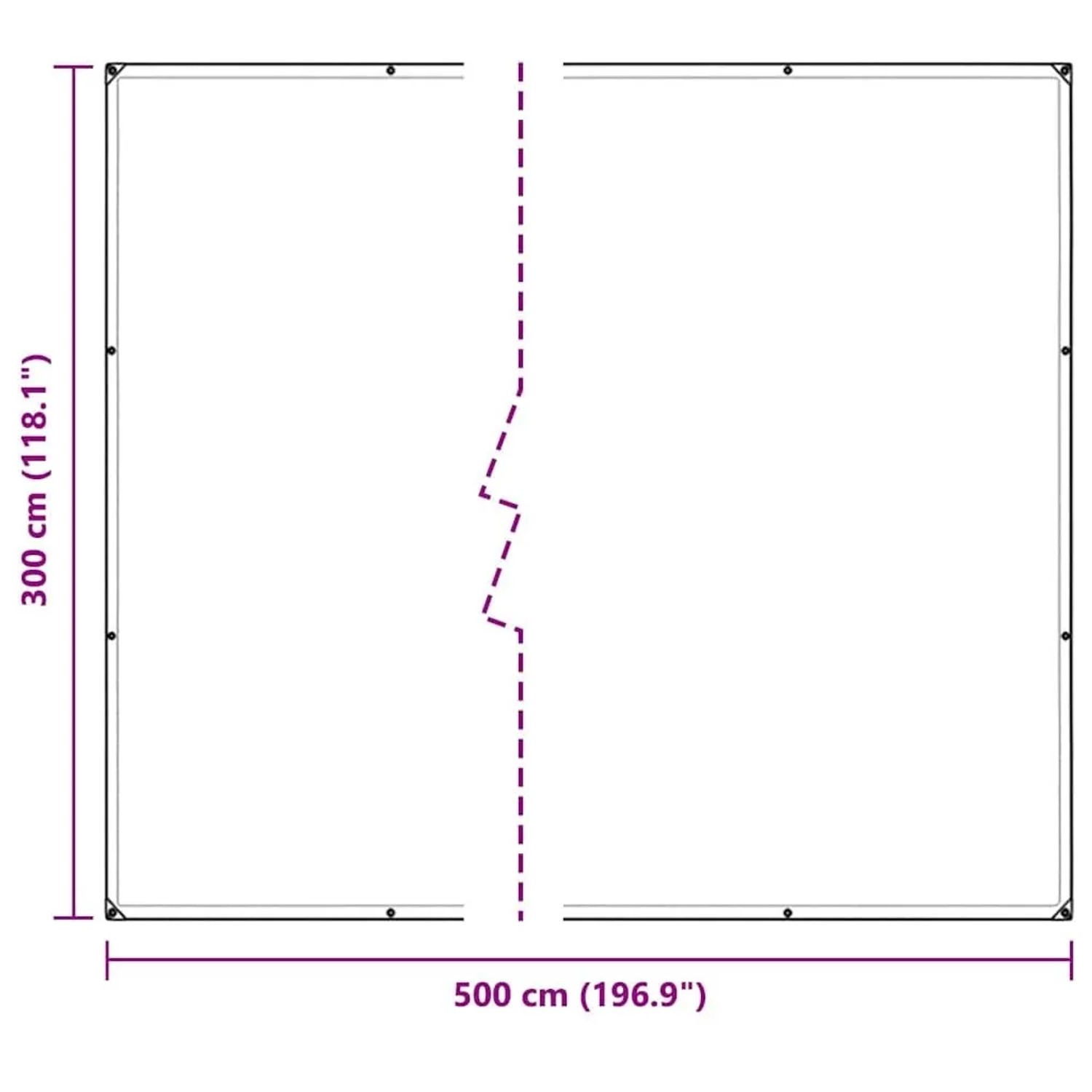 vidaXL Transparente Plane mit Ösen 3x5 m Polyethylen 4018513_10