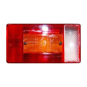 Las Rücklicht rechts für PKW Anhänger mit 5 Funktionen: Rück-, Brems-, Blinklicht, Kennzeichenleuchte und Rückfahrscheinwerfer.