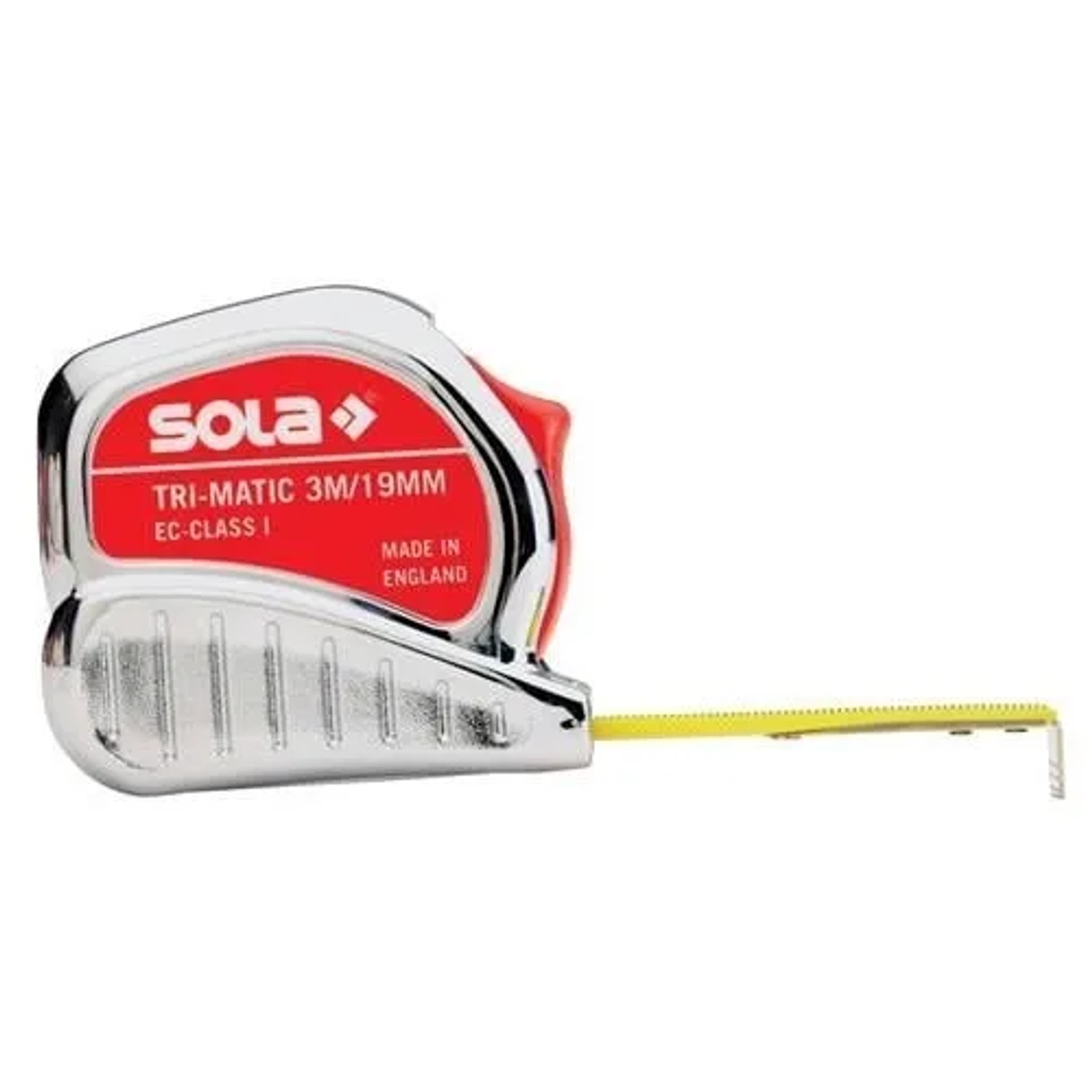 SOLA Taschenrollbandmaß TRI MATIC L 8M B 25Mm Mm Cm EG I Ku Stopptaste 50023401