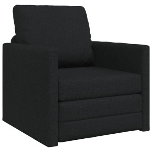 vidaXL Klappsofa Bett Schwarz 74 x 77 x 81 cm Stoff 42030491