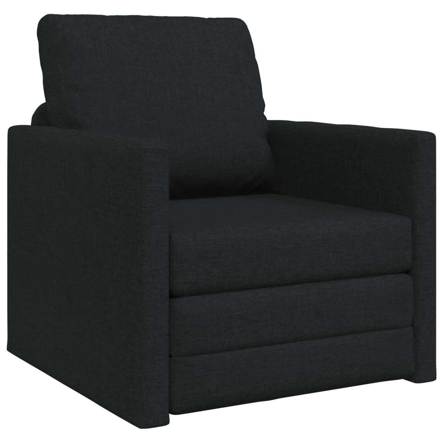 vidaXL Klappsofa Bett Schwarz 74 x 77 x 81 cm Stoff 42030491 günstig online kaufen