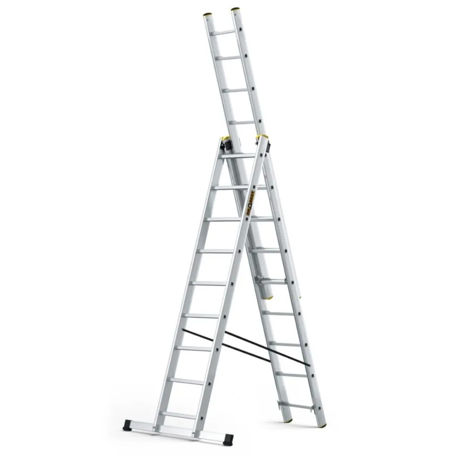 DRABEST Aluminium Multifunktionsleiter PRO 3x9 Tragfähigkeit 150 kg
