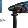 Bosch Professional Bohrhammer GBH 2-21 im Koffer mit Bohrern und Zubehör.