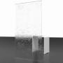 Schulte Badewannenaufsatz, 3-teilig, Alpinweiß Kunstglas, faltbar, 140x127cm.