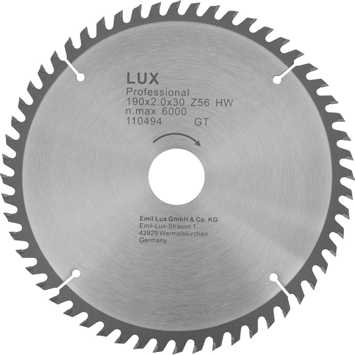 LUX HM-Kreissägeblatt 190 mm x 30 mm 56 Z günstig online kaufen