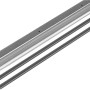 Hettich TopLine 2 Doppellaufprofil (2 m) aus Stahl/Kunststoff, weiß, für Schiebetürbeschläge.