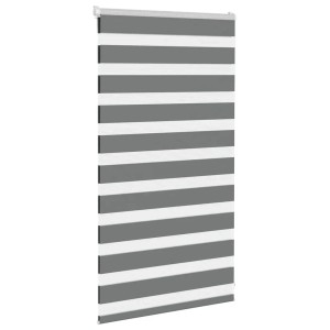 vidaXL Doppelrollo Dunkelgrau 70x100 cm Stoffbreite 65,9 cm Polyester 4014099