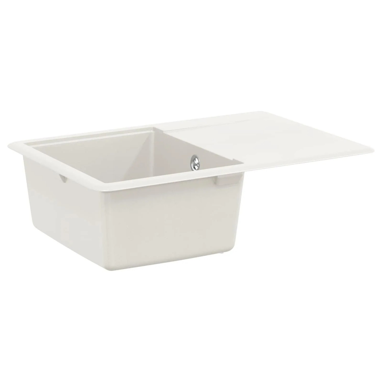 vidaXL Waschbecken Weiß 670 x 460 mm 80% Quarz und 20% Harz 42028411