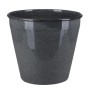 A.H.G. Metall-Übertopf, anthrazit, Ø 14,5 cm, mit Ablaufstopfen für den Garten oder Innenbereich.