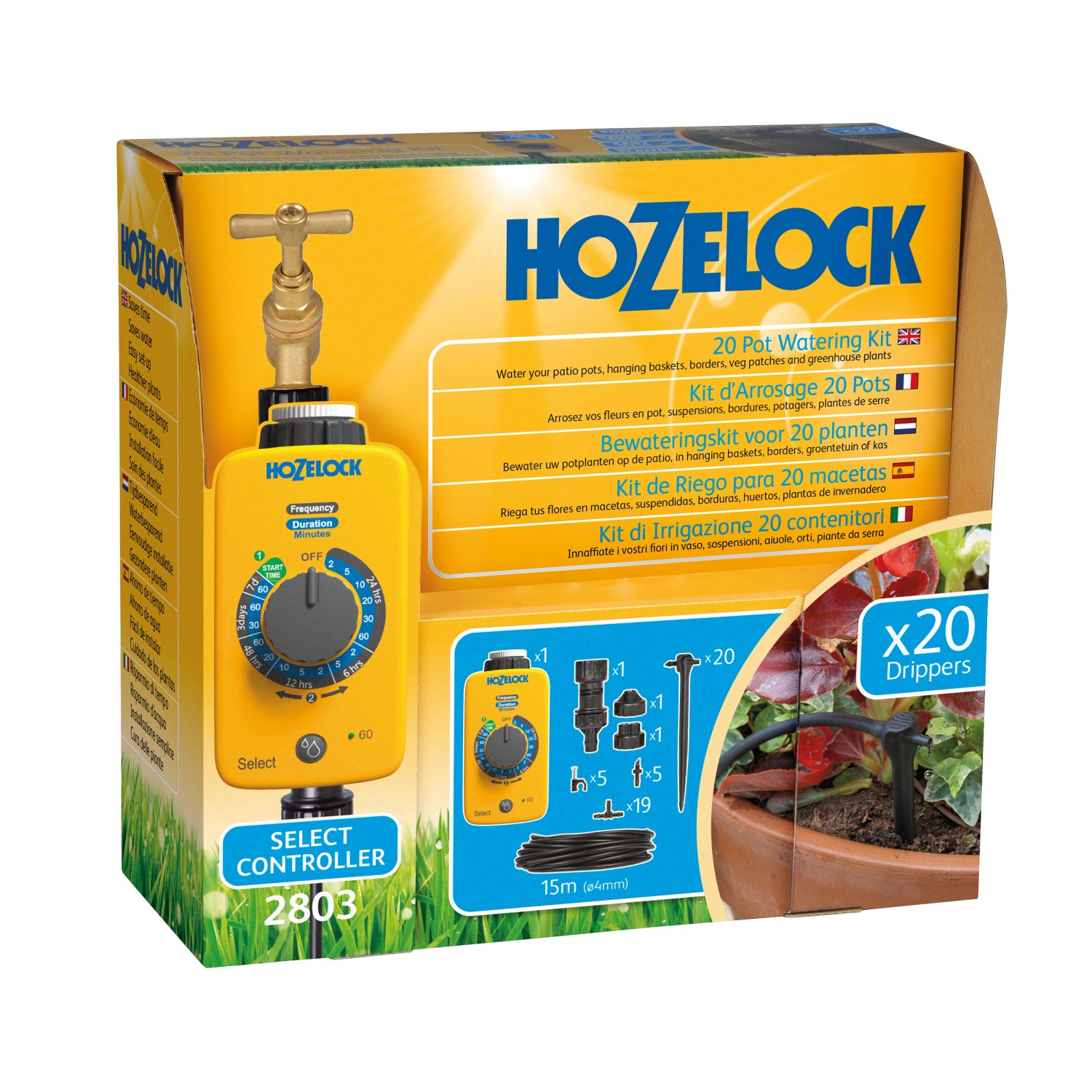 Hozelock Automatisches Bewässerungs-Set 20 Tropfer