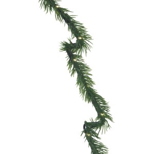 LED-Tanne mit Timer, 30 warmweiße LEDs, 36x25cm, Weihnachtsdeko für Innenräume.